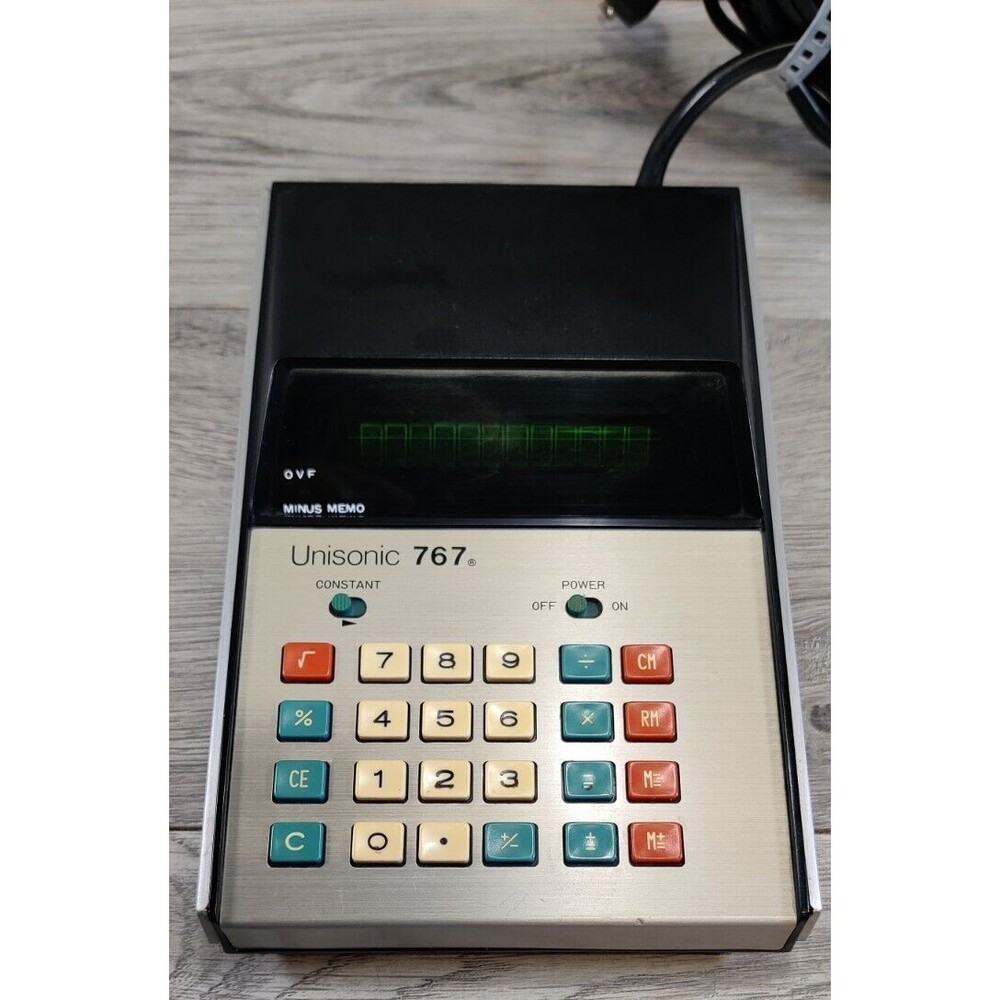 Vintage Unisonic 767 Calculator  TESTED WORKIING-See Video - Picture 3 of 13